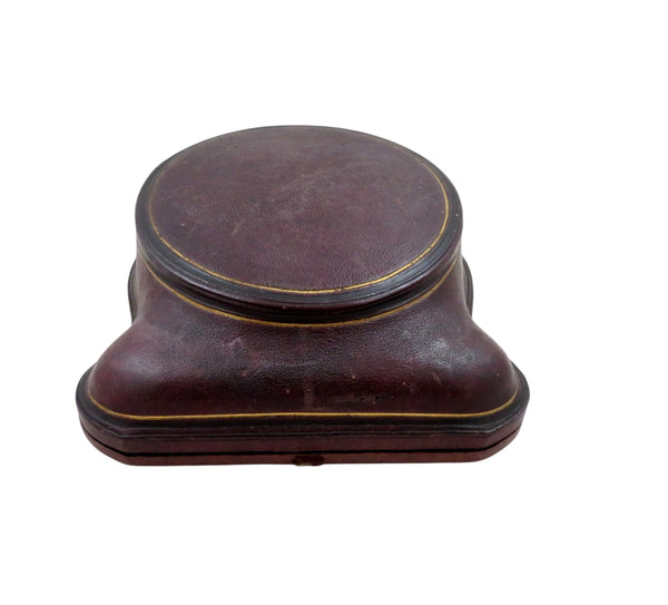 Antique Victorian Sterling Silver Sugar Bowl & Sifter Spoon in Case 1875