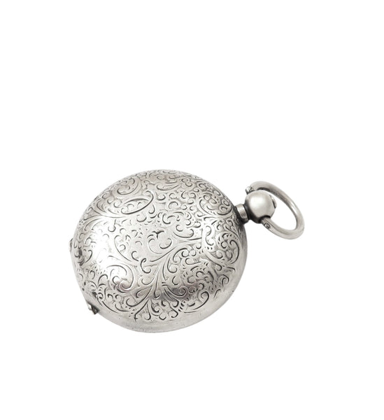 Antique Victorian Sterling Silver Sovereign Case 1900