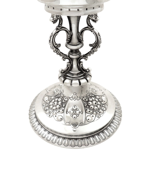 Antique Edwardian Sterling Silver 13" Cup and Cover 1903