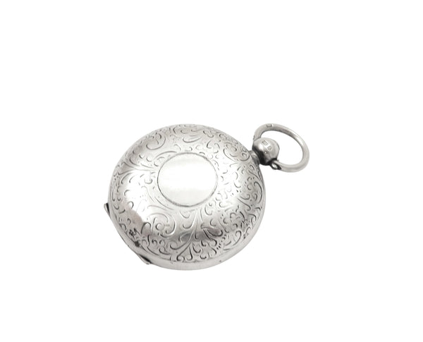 Antique Victorian Sterling Silver Sovereign Case 1900