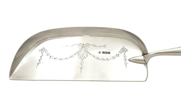 Antique Edwardian Sterling Silver & Mother of Pearl 'Golf Club' Crumb Tray 1910