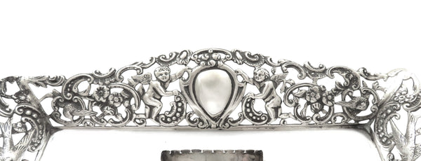 Antique Victorian Sterling Silver Inkstand 1894