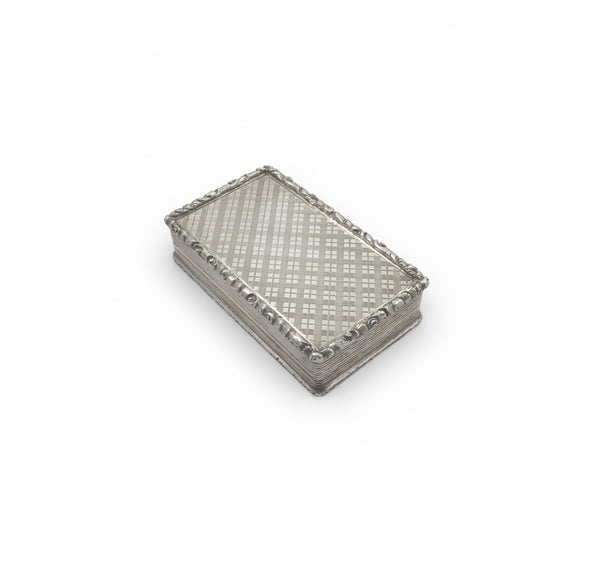 Antique Early Victorian Sterling Silver Snuff Box 1945