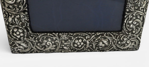 Antique Edwardian Sterling Silver 12" Photo Frame 1904