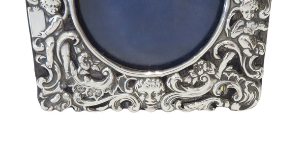 Antique Victorian Sterling Silver 4" Photo Frame 1900