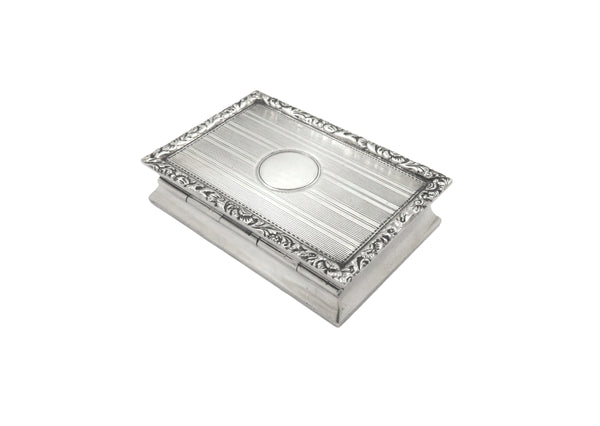 Antique George V Sterling Silver Snuff Box 1920