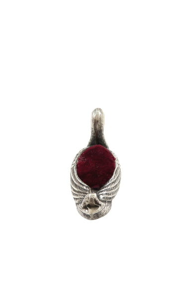 Antique Edwardian Sterling Silver 'Duck' Pin Cushion 1907