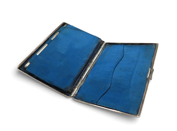 Antique Victorian Sterling Silver 'Houses of Parliament' Card Case/Aide Memoire 1866