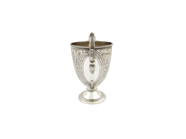 Antique Victorian Sterling Silver Christening Mug - 1869 - Goddess Engravings