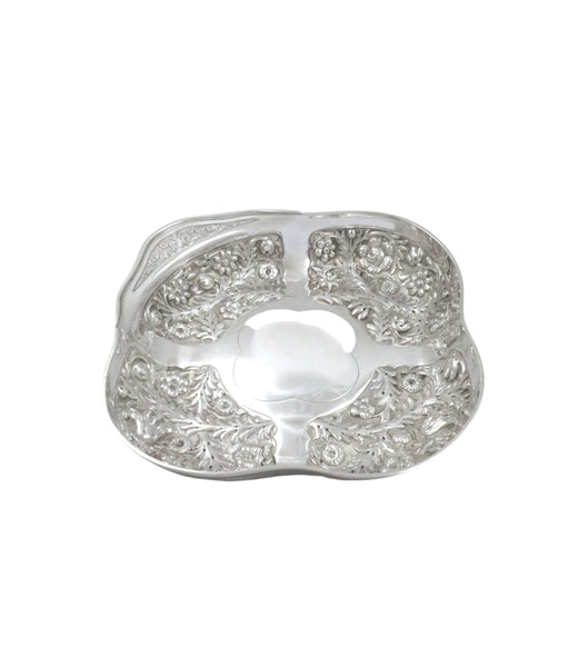 Antique Victorian Sterling Silver 7 1/2" Dish / Bowl 1887