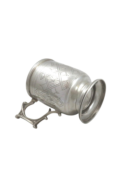 Antique Victorian Sterling Silver Christening Mug /Cup 1870