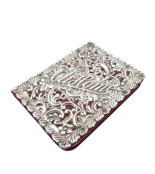 Antique Edwardian Sterling Silver 'At Home' Book 1901