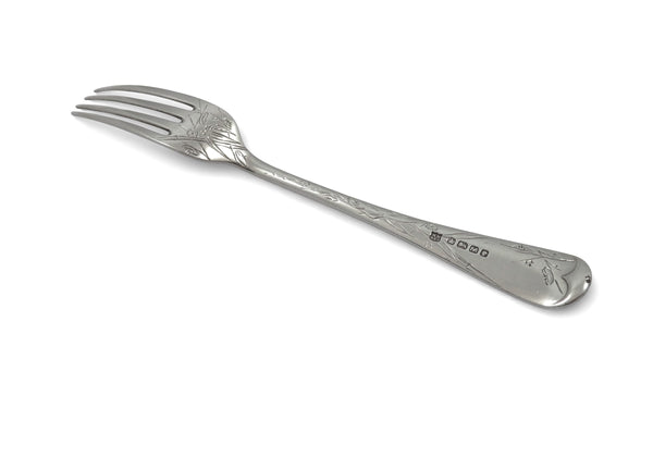 Antique Victorian Sterling Silver 3 Piece Christening Set 1879