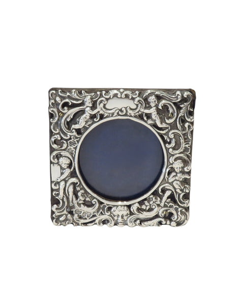 Antique Victorian Sterling Silver 4" Photo Frame 1900