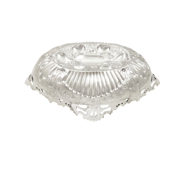 Pair of Antique Edwardian Sterling Silver Dishes / Bowls 1904
