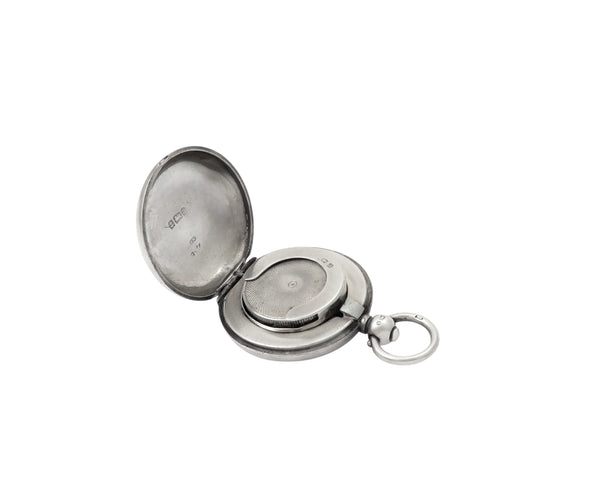 Antique Victorian Sterling Silver Sovereign Case 1900