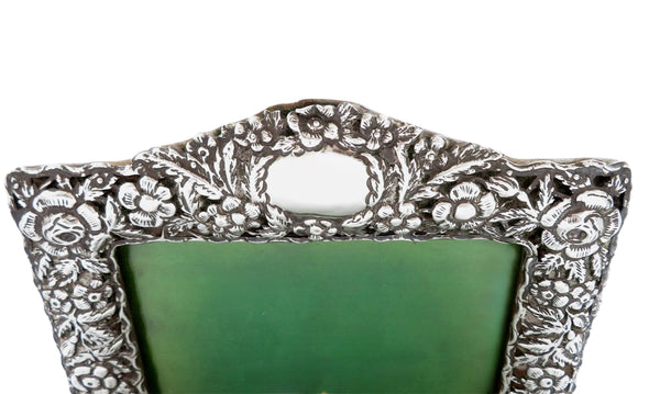 Antique Victorian Sterling Silver 10" Photo Frame 1899