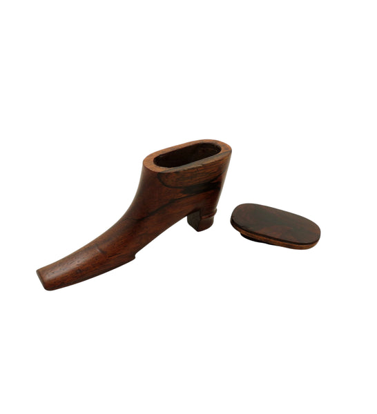 Early 19th Century Rosewood Snuff Shoe c1850