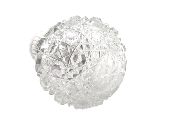 Antique Edwardian Sterling Silver & Cut Glass Scent / Perfume Bottle 1901