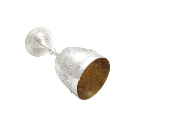 Antique Victorian Sterling Silver 7 3/4" Wine Goblet 1871