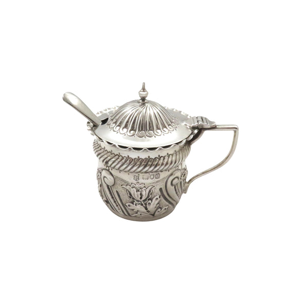 Antique Victorian Sterling Silver 3 Piece Cruet Set