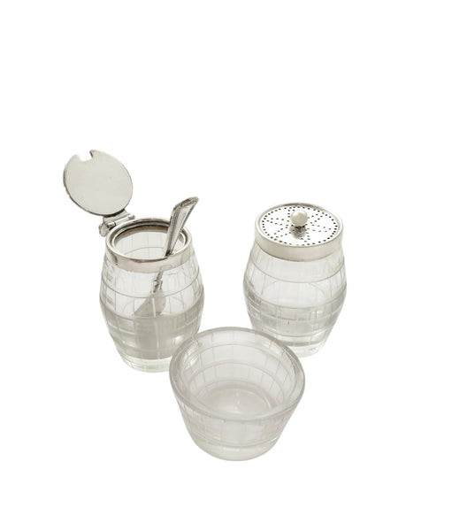 Antique Victorian Silver Plated Novelty Cruet Set c1870