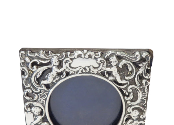 Antique Victorian Sterling Silver 4" Photo Frame 1900