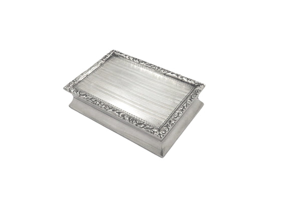 Antique George V Sterling Silver Snuff Box 1920