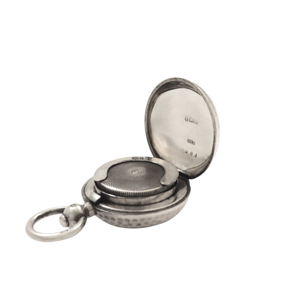 Antique Edwardian Sterling Silver Sovereign Case 1908