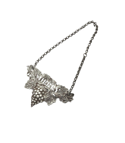 Antique Victorian Sterling Silver 'Sherry' Decanter / Bottle Label 1835