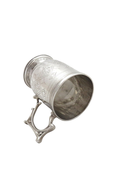 Antique Victorian Sterling Silver Christening Mug /Cup 1870