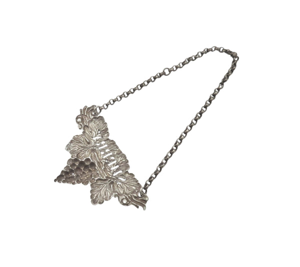 Antique Victorian Sterling Silver 'Sherry' Decanter / Bottle Label 1835