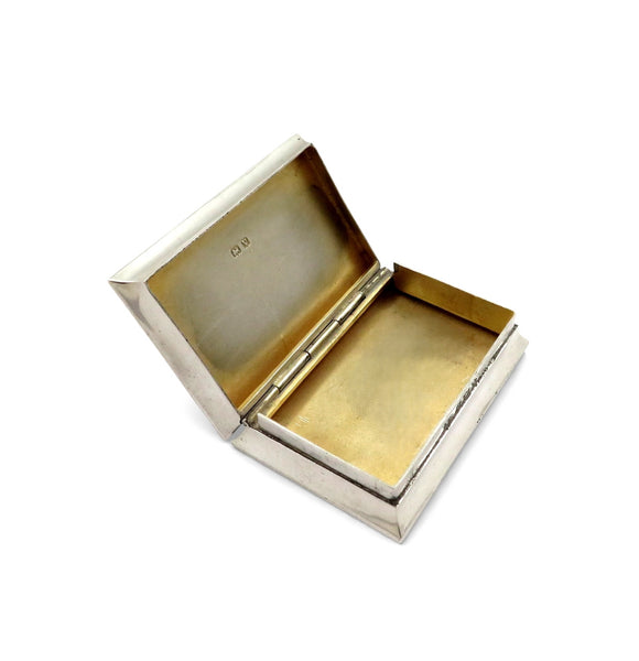 Antique George V Sterling Silver Snuff Box 1920