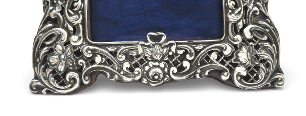 Antique Edwardian Sterling Silver 9 1/2" Photo Frame 1903