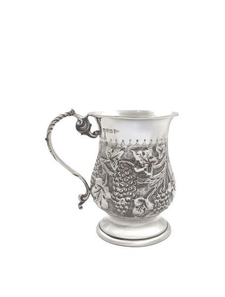 Antique Edwardian Sterling Silver Christening Mug / Tankard 1906