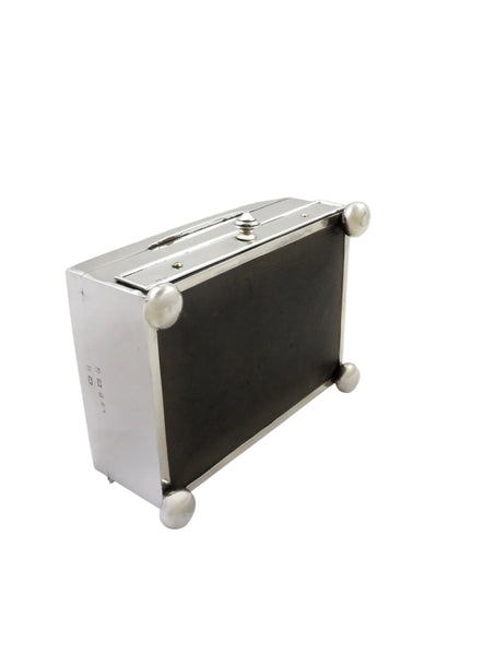 Antique Edwardian Sterling Silver Cigarette/Table/Card Box with Drawer 1901