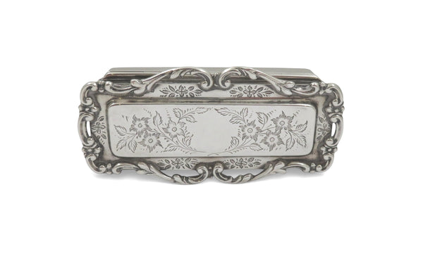 Antique Edwardian Sterling Silver Trinket Box 1906