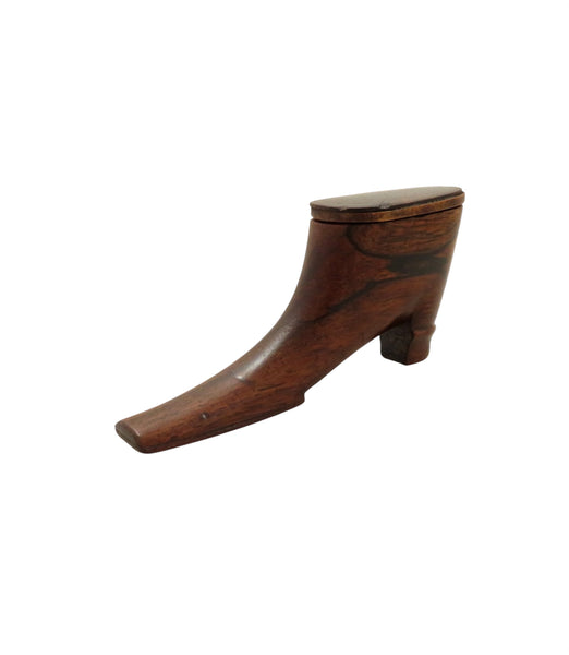 Early 19th Century Rosewood Snuff Shoe c1850