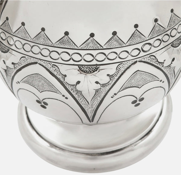 Antique Victorian Sterling Silver Pint Mug / Tankard 1874