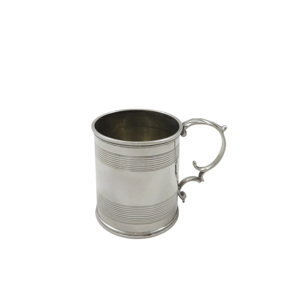 Antique Georgian Sterling Silver Christening Mug 1824