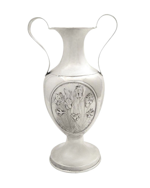 Antique Sterling Silver 'Daffoldils' Vase / Urn 1912