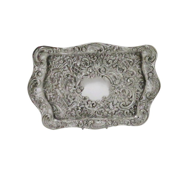 Antique Edwardian Sterling Silver Dressing Tray 1906