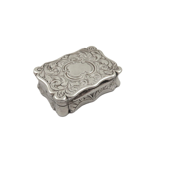 Antique Victorian Sterling Silver Vinaigrette 1861