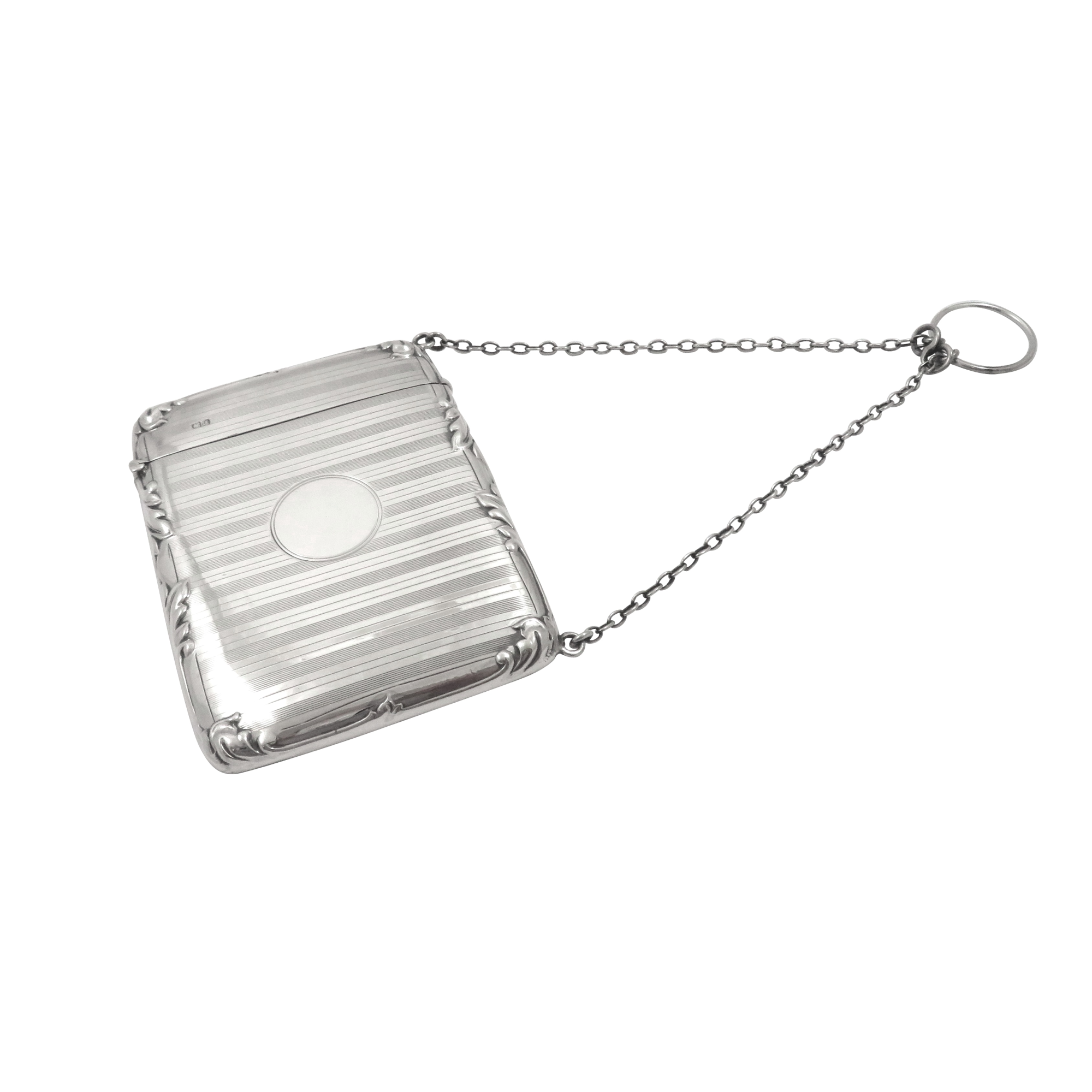 Antique Sterling Silver Calling Card Case 1912