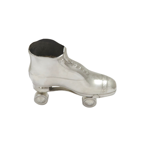 Antique Edwardian Sterling Silver Roller Skate Pin Cushion 1909