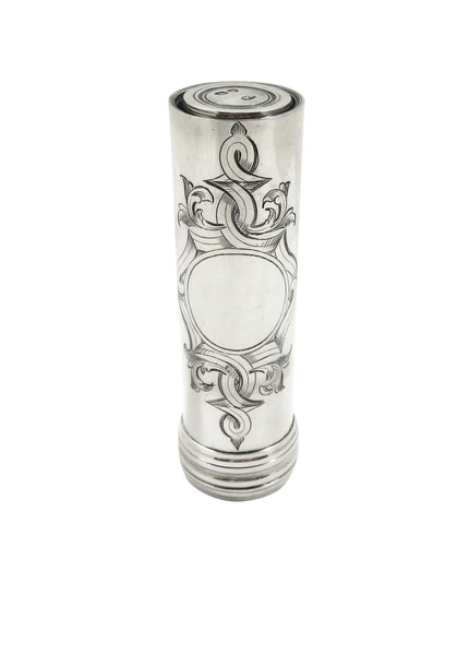 Antique Victorian Sterling Silver Travelling Shaving Brush 1854