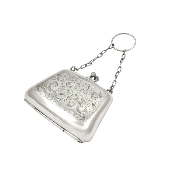 Antique Sterling Silver Purse 1918