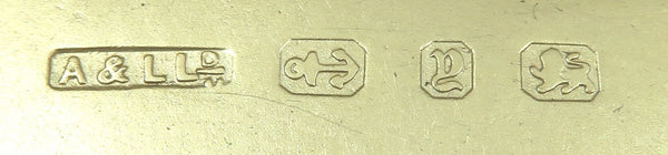 Antique Victorian Sterling Silver 4" Trinket Box 1898