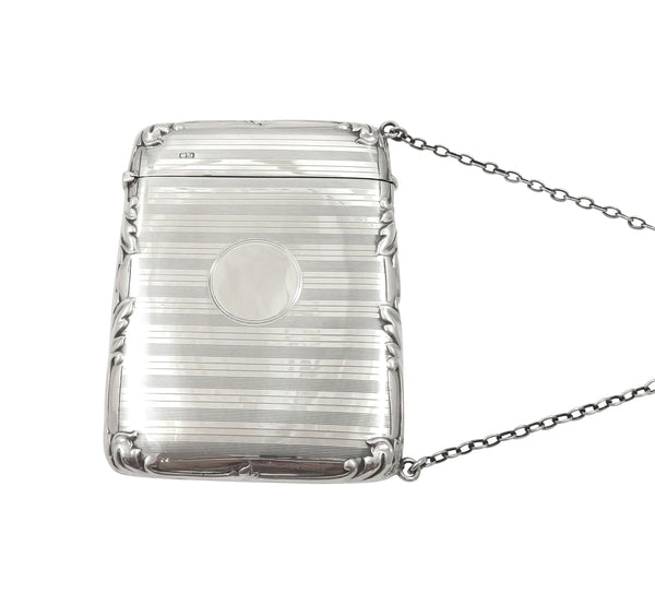 Antique Sterling Silver Calling Card Case 1912