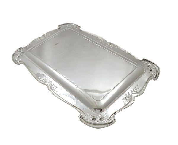 Antique George V Sterling Silver 12" Dressing Tray 1918